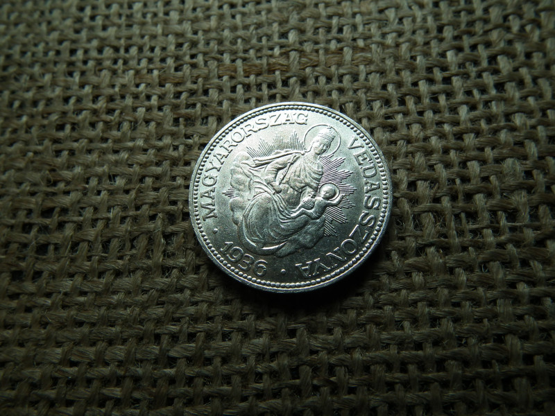 Ezüst 2 pengő 1936 , extra állapot 