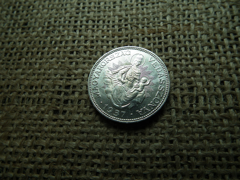 Ezüst 2 pengő 1937 , extra állapot 
