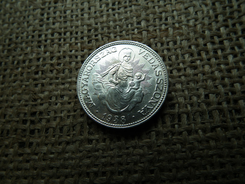 Ezüst 2 pengő 1938 , extra állapot 