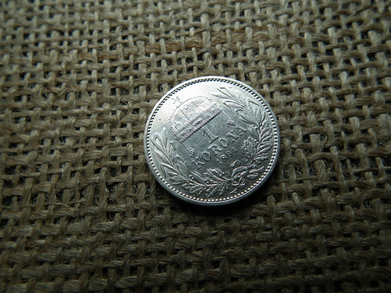 Ezüst 1 korona 1894 KB , így Ritkább 