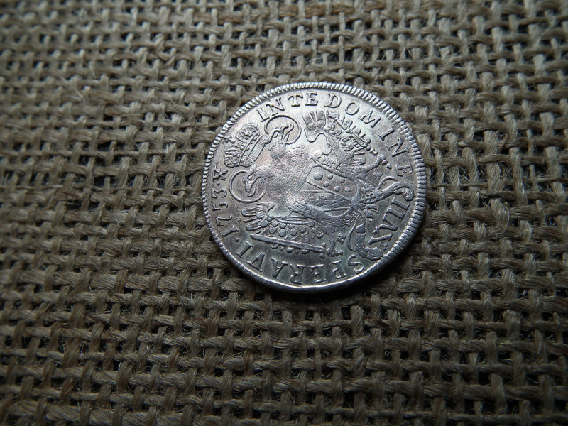 Lotharingiai Ferenc , ezüst XVII krajcár 1753 HA , Hall , Tirol ! extra állapot  , 17 kreuzer 