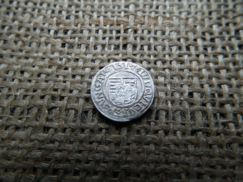 II. Ulászló ezüst denár 1517 K-G , dénár 