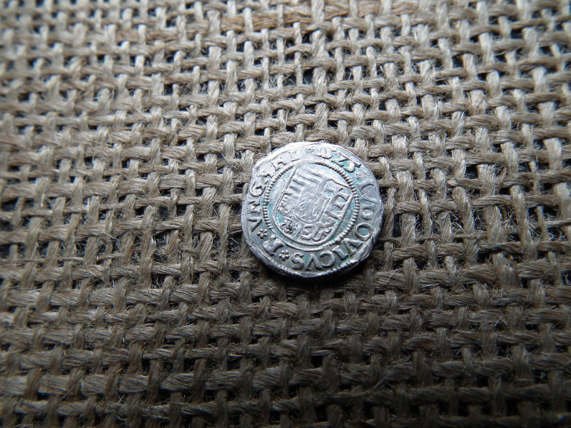 II. Ulászló ezüst denár 1525 K-B , dénár 