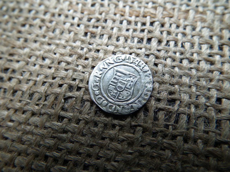 I. Ferdinánd ezüst dénár 1544 KB , Körmöcbánya , denár