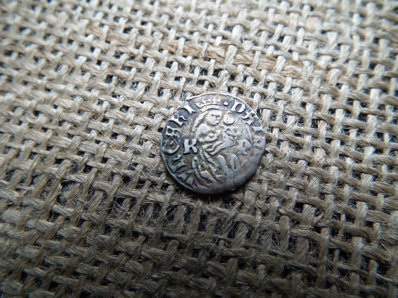 Hunyadi Mátyás denár 1479-1485 KP Jézus baloldalt ! Körmöcbánya  Peck Pál kamaragrófezüst ,  dénár 