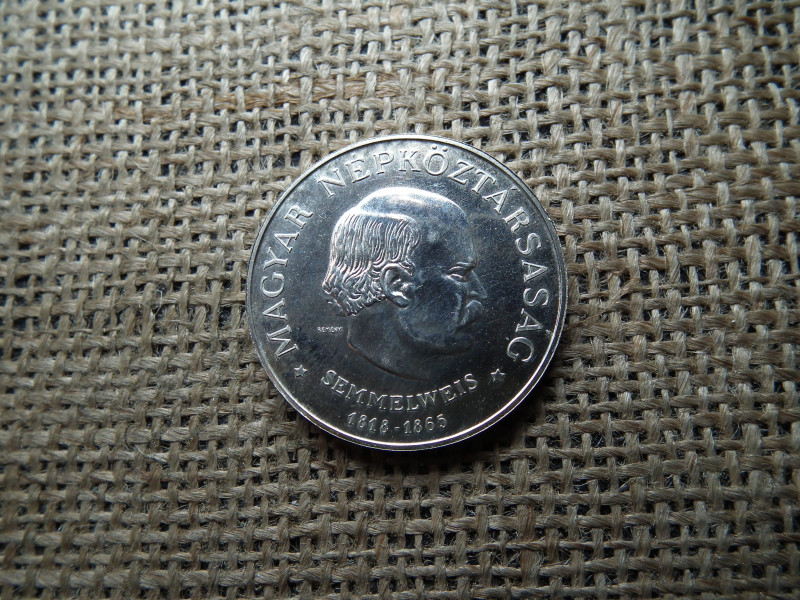 Ezüst 50 forint 1968 BU , Semmelweis 