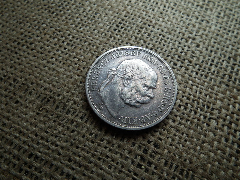 Ferenc József , ezüst 5 korona 1907 KB , Körmöcbánya