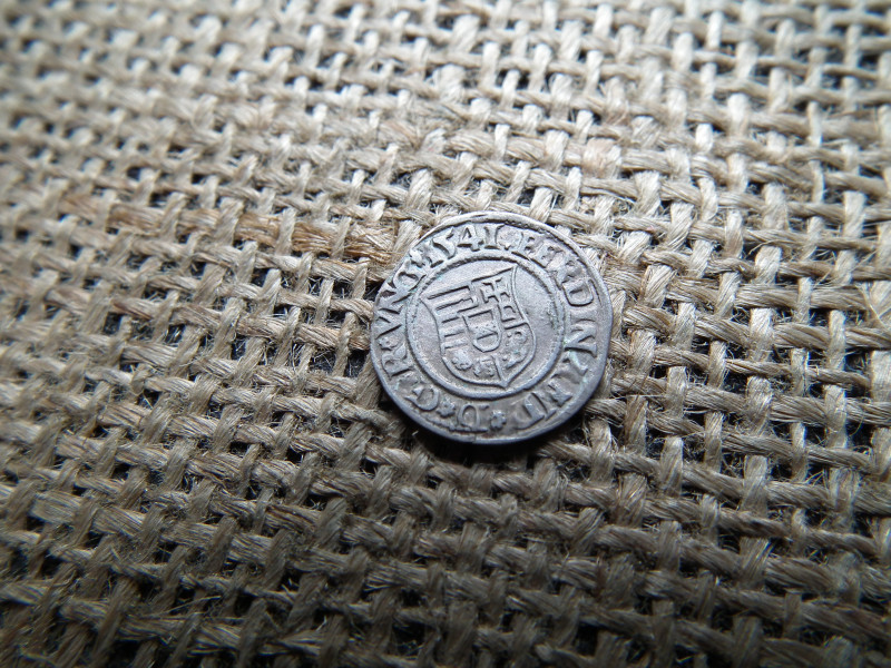 I. Ferdinánd ezüst dénár 1541 KB , Körmöcbánya , denár