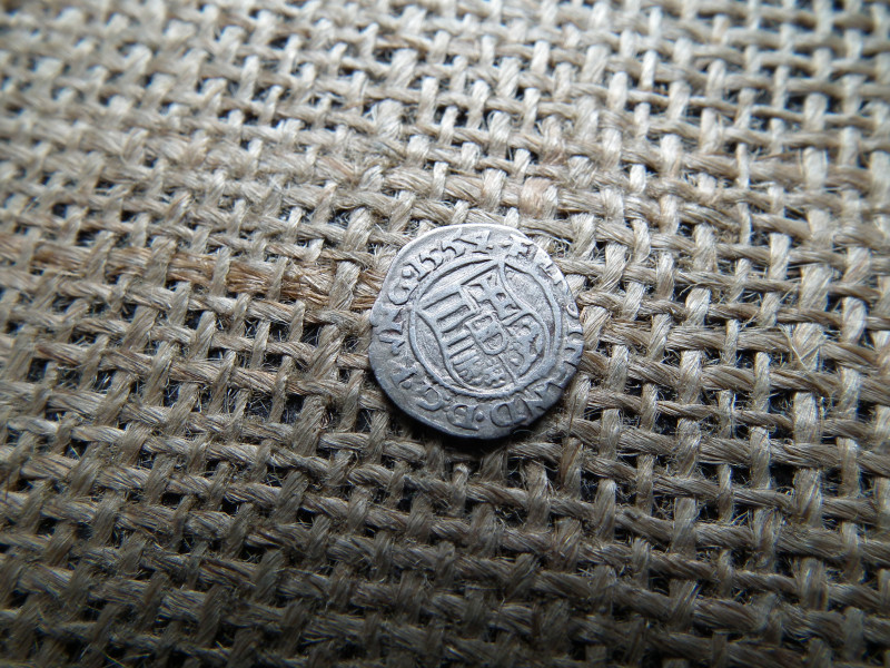 I. Ferdinánd ezüst dénár 1554 KB , Körmöcbánya , denár