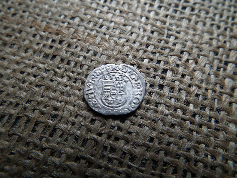 I. Ferdinánd ezüst dénár 1563 KB , Körmöcbánya , denár