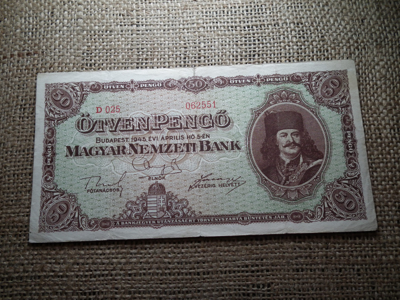 50 pengő 1945 