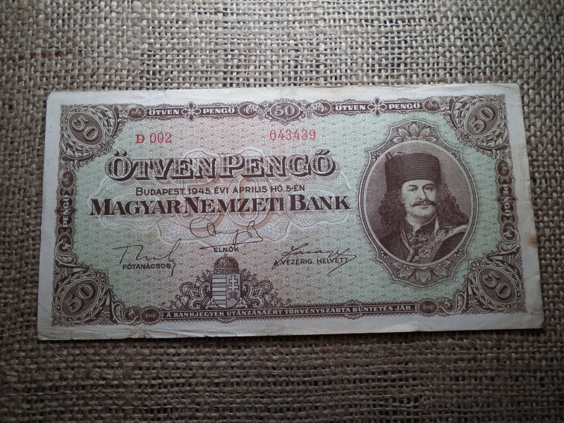 50 pengő 1945 