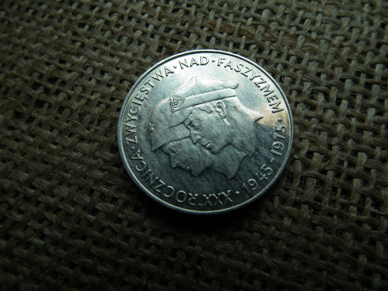 Lengyelország , ezüst  200 zloty 1975 , zlotych , győzelem a fasizmus felett