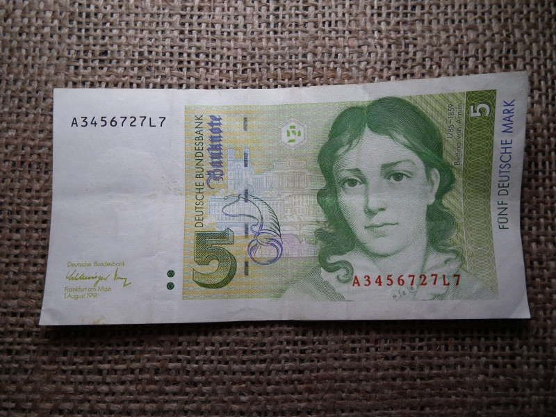 Németország , 5 márka 1991 