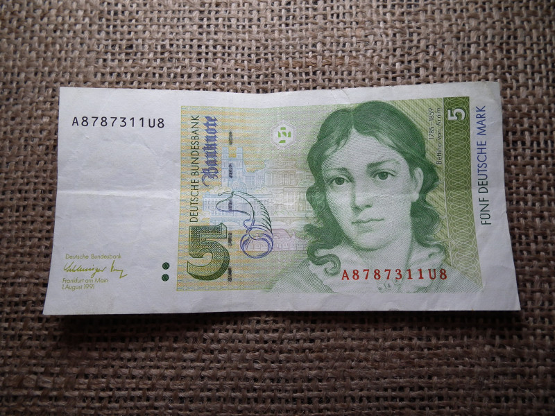 Németország , 5 márka 1991 