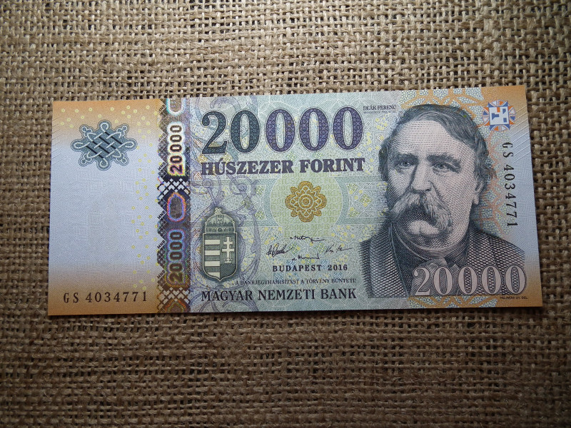 20000 forint 2016 GS UNC 