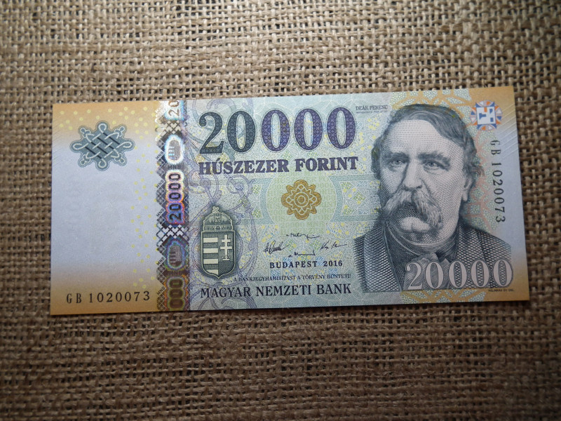 20000 forint 2016 GB UNC 