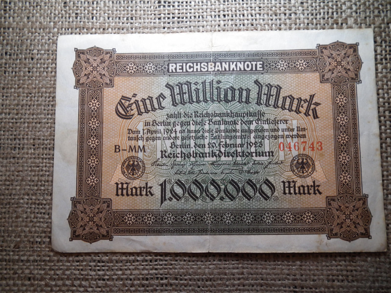 Németország 1 millió márka 1923