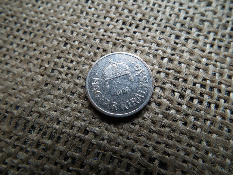 2 fillér 1930 , nikkelezett 