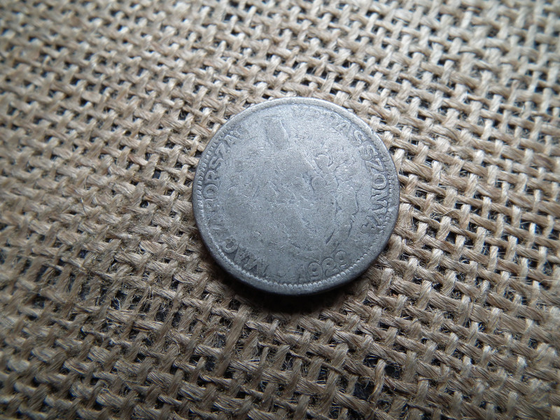 2 pengő 1929 , korabeli hamis , ólom 