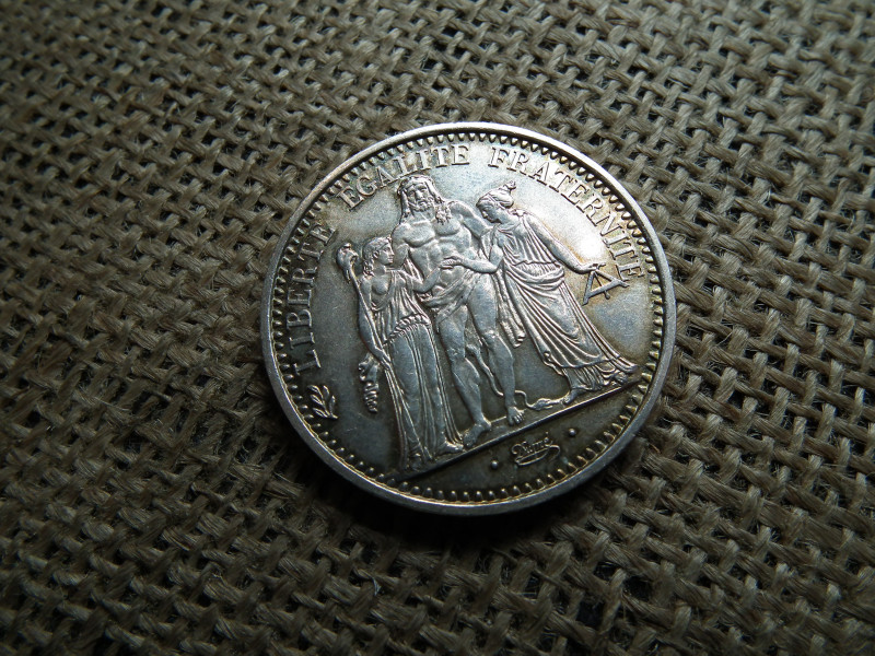 Franciaország , ezüst 10 francs 1968 , frank 