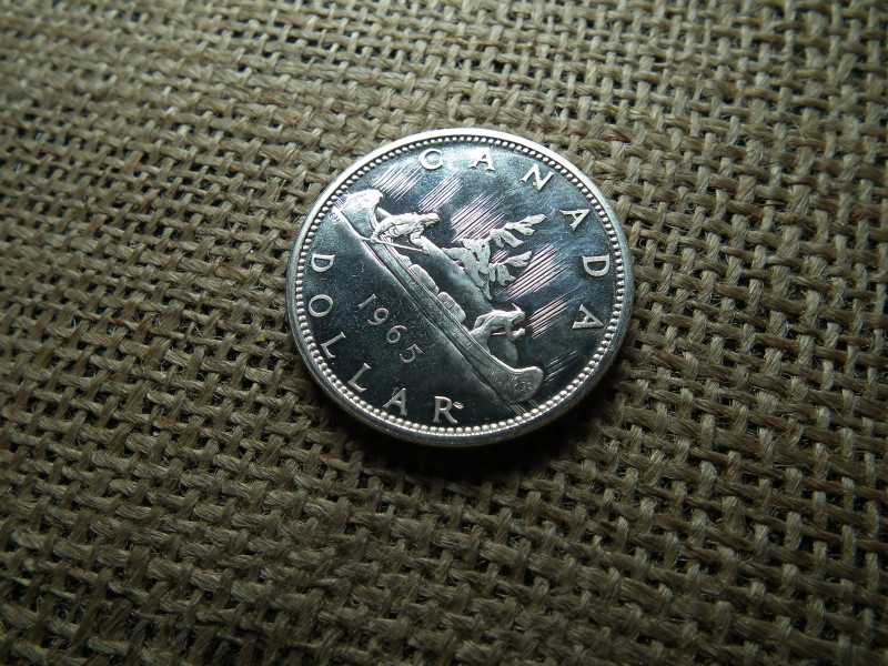 Kanada , ezüst 1 dollár 1965 , dollar 