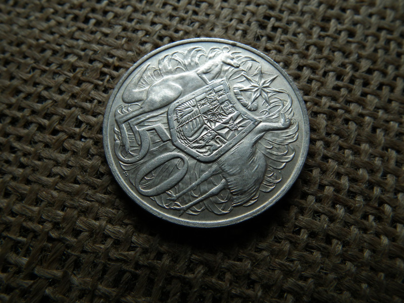 Ausztrália , ezüst 50 cent 1966 , cents 