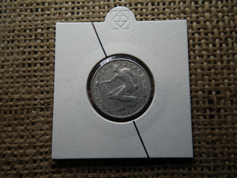 50 fillér 1966 , verdehibás , elfordult , ritka 