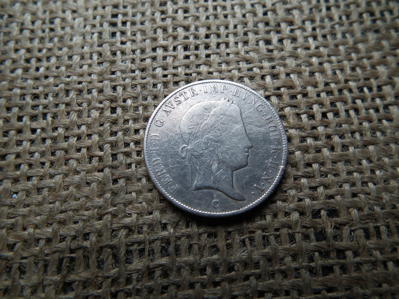 Ezüst 20 krajcár 1843 C , Ferdinánd 