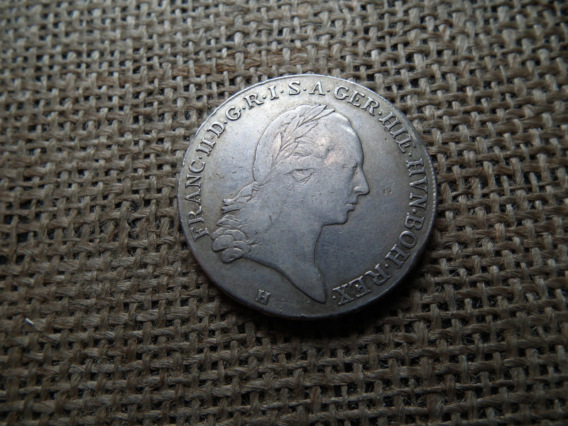 II. Ferenc , ezüst 1 tallér 1797 H 