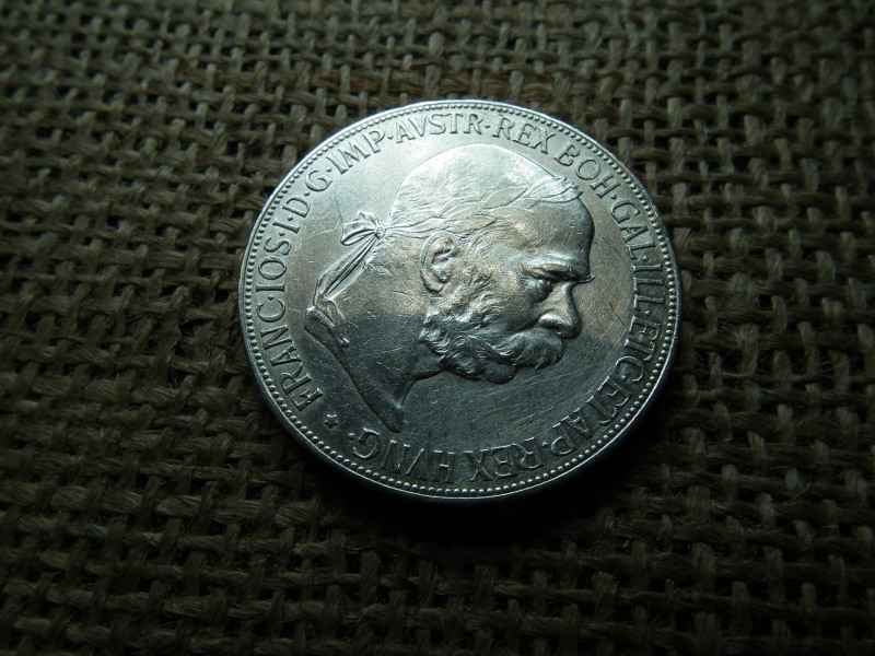 Ferenc József , ezüst 5 korona 1900 , corona , gyönyörű 