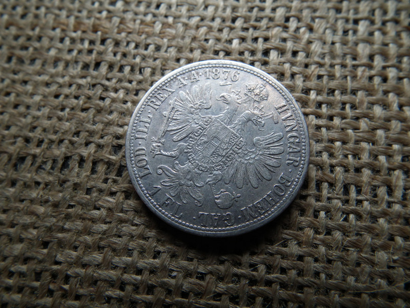 Ferenc József , ezüst 1 florin 1876