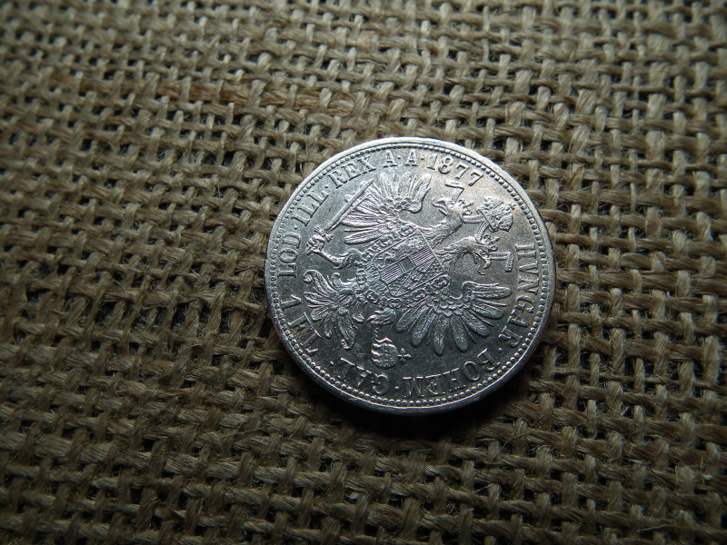 Ferenc József , ezüst 1 florin 1877