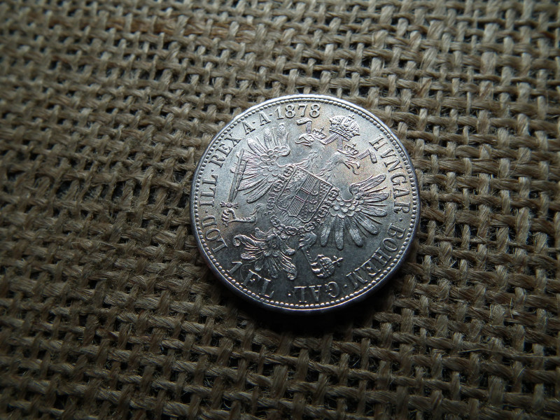 Ferenc József , ezüst 1 florin 1878	