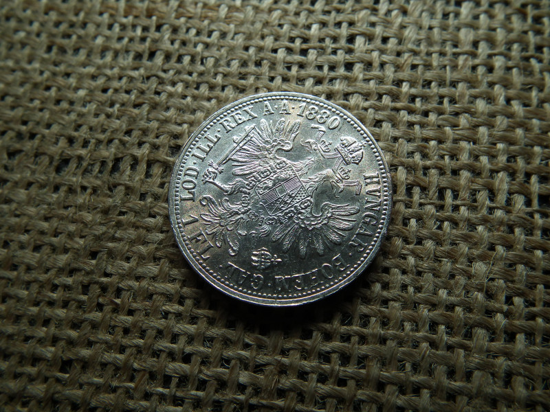 Ferenc József , ezüst 1 florin 1880