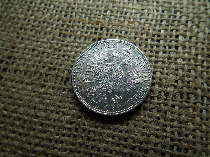 Ferenc József , ezüst 1 florin 1888