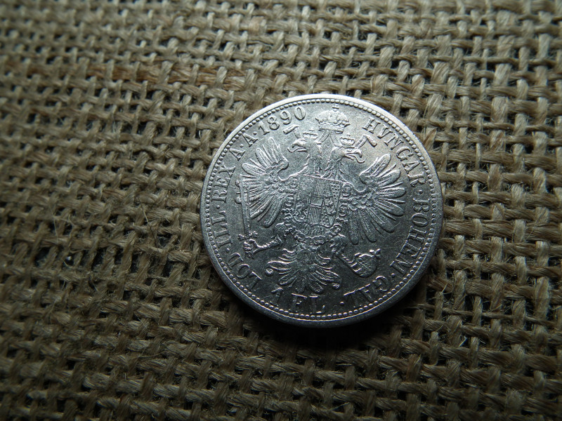 Ferenc József , ezüst 1 florin 1890