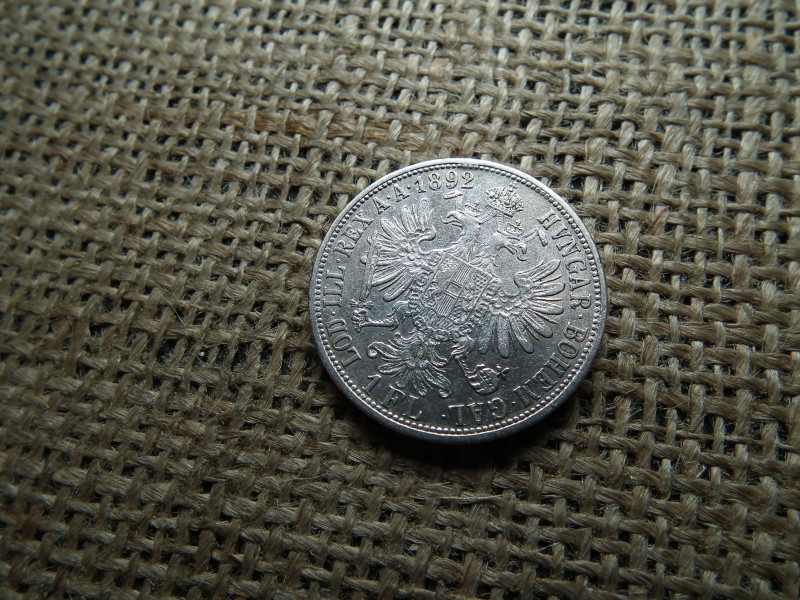 Ferenc József , ezüst 1 florin 1892