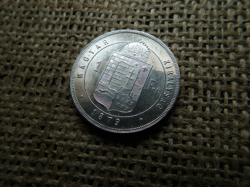 Ferenc József , ezüst 1 forint 1879 KB 