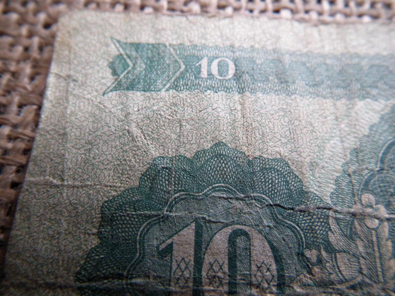 10 forint 1962 , ritka fordított hátlapi alapnyomat ! 01 ! 