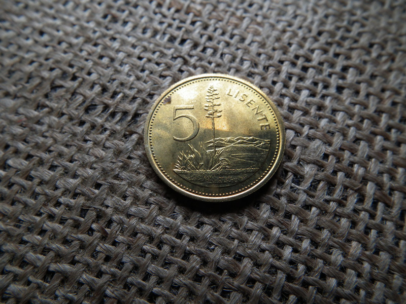 Lesotho 5 Lisente 1979 , verdefényes 