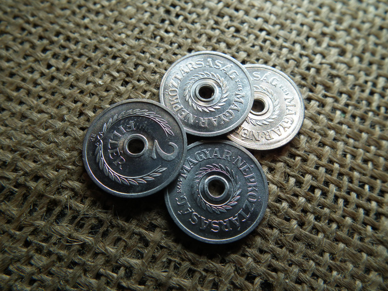 2 fillér 1973 , rolniból , ár / db 