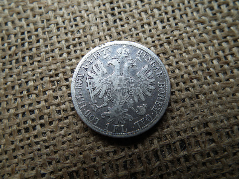 Ezüst 1 florin 1875 , ritkább évszám 