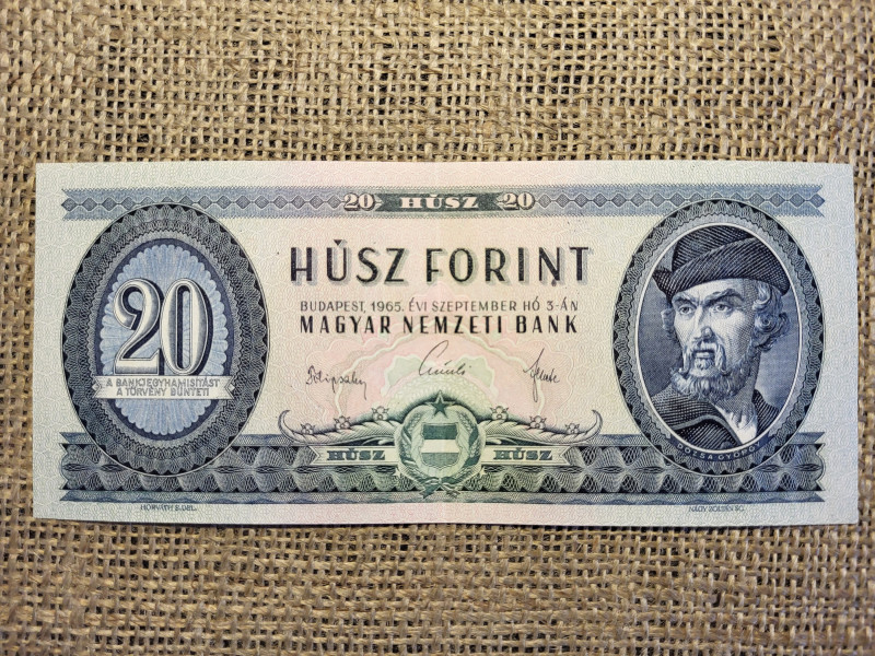 20 forint 1965 , gyönyörű 
