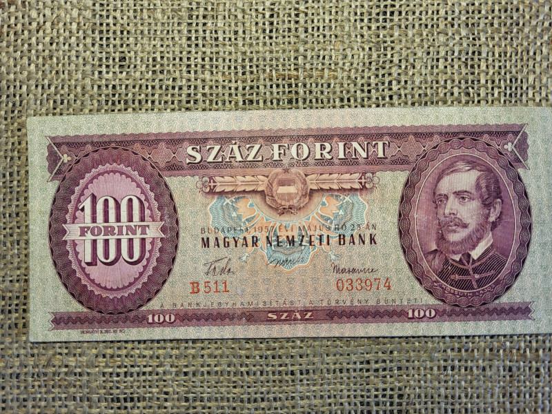100 forint 1957 