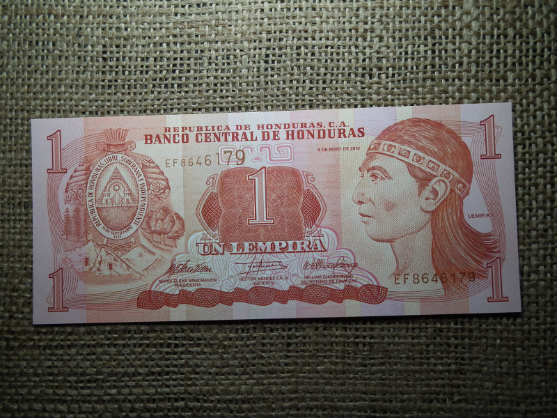 Honduras 1 lempira 2010 UNC , B1