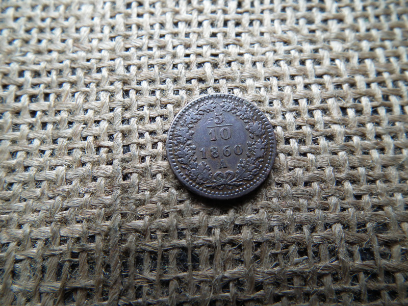 5/10 krajcár 1860 A