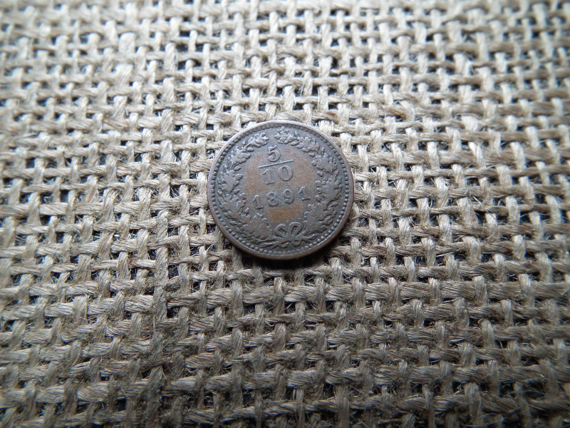 5/10 krajcár 1891 