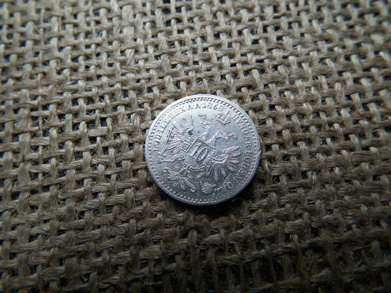 Ezüst 10 krajcár 1868 