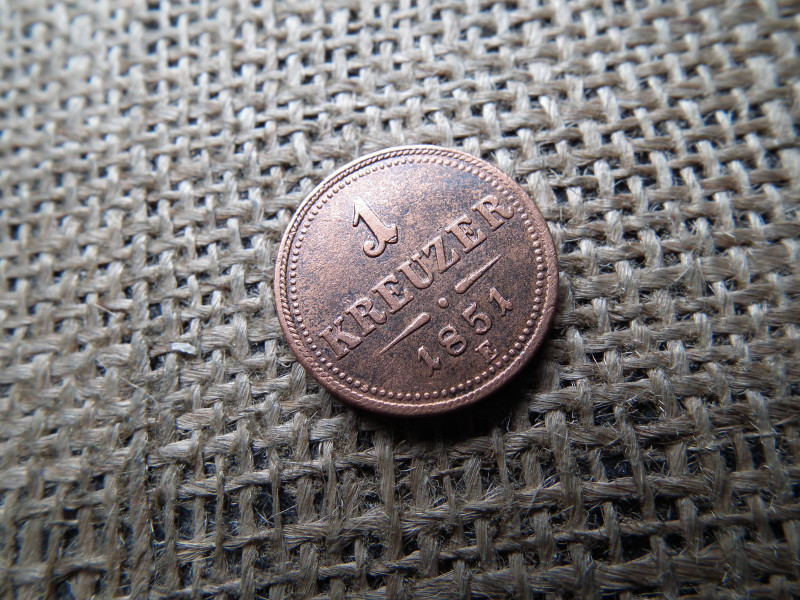 1 krajcár 1858 E , Gyulafehérvár , ritka ! 